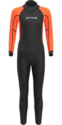 2026 Orca Junior Vitalis Squad Hi-Vis Swim Wetsuit NN971201 - Black